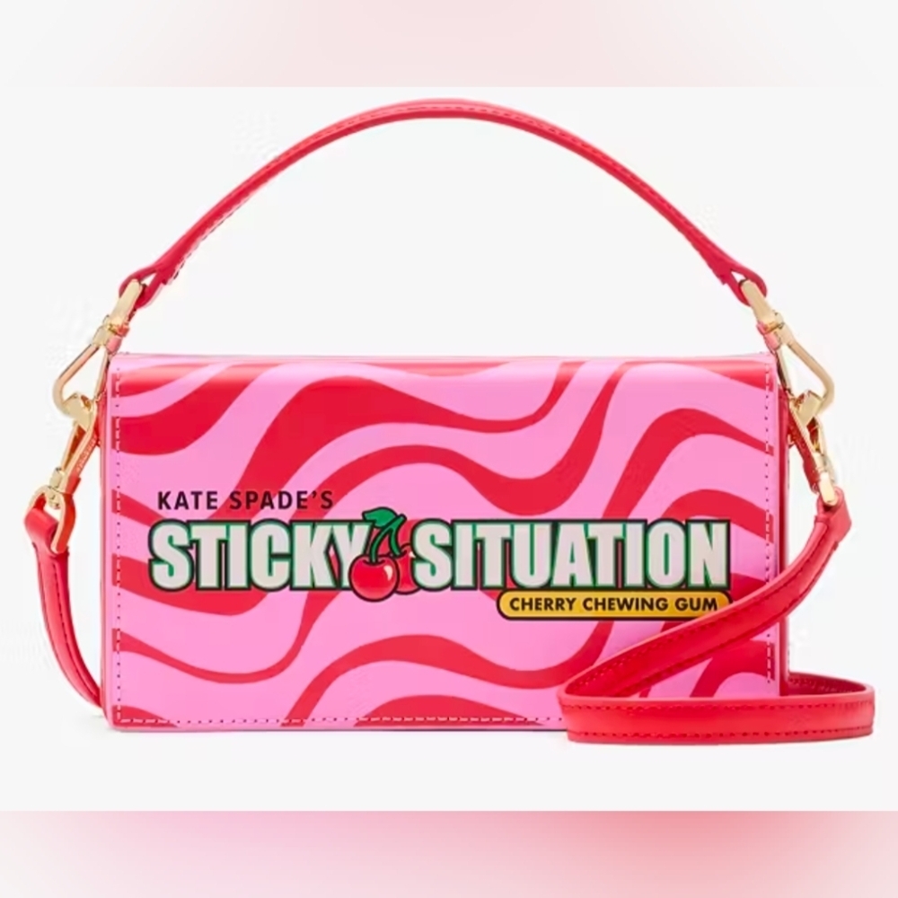 Kate Spade Pink and Red Bubblegum 3D Crossbody NWT